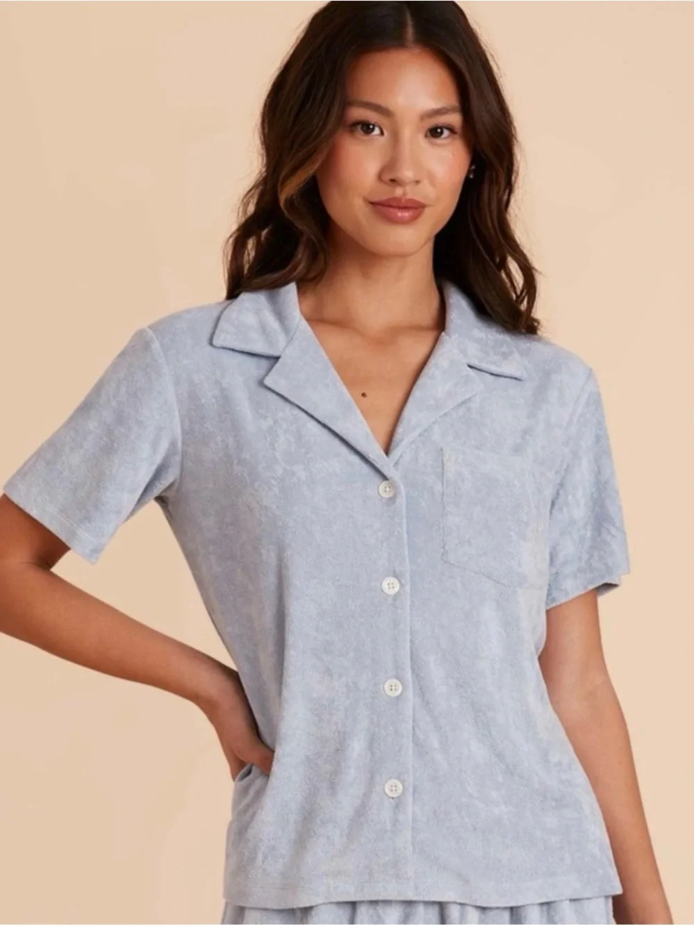 Birdy Grey Eunice Blue Terry Pajama Set